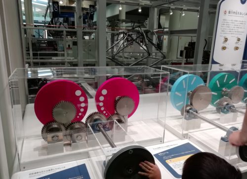 京都鉄道博物館の歯車展示の体験